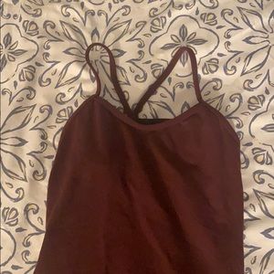 Lululemon size 2 maroon racer back tank